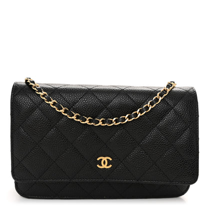 Chanel Caviar Quilted Wallet On Chain WOC Black 1 of 11