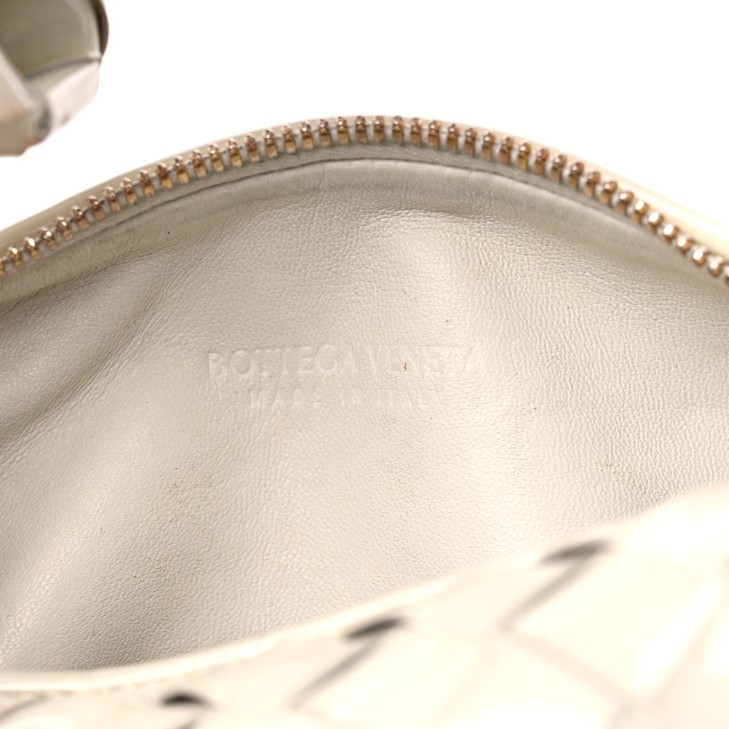 Patent Nappa Intrecciato Mini Jodie White