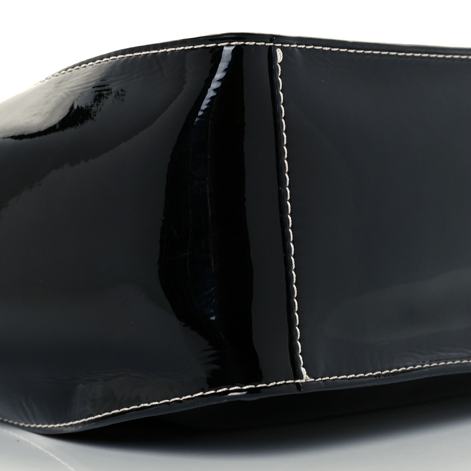 Stella McCartney Patent East West Perforated Tote Black 11 of 12