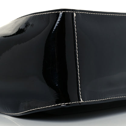 Stella McCartney Patent East West Perforated Tote Black 11 of 12