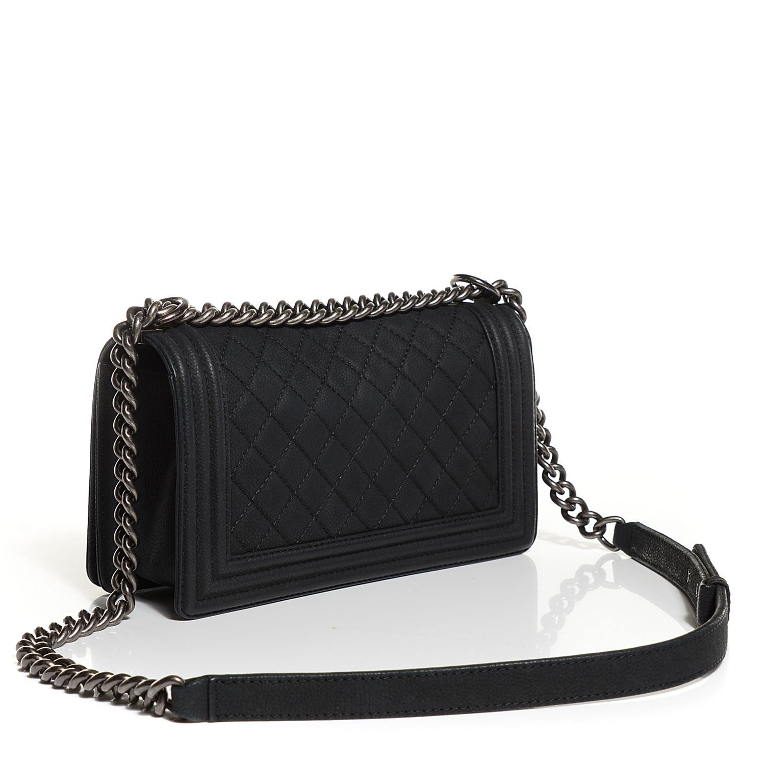 Chanel Iridescent Caviar Quilted Medium Boy Flap Black 3 of 7