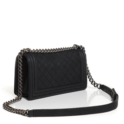 Chanel Iridescent Caviar Quilted Medium Boy Flap Black 3 of 7