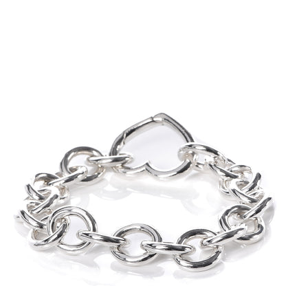 Tiffany Sterling Silver Open Heart Clasp Bracelet 3 of 5