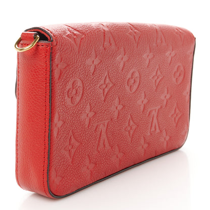 Louis Vuitton Empreinte Pochette Felicie Chain Wallet Scarlet 4 of 13