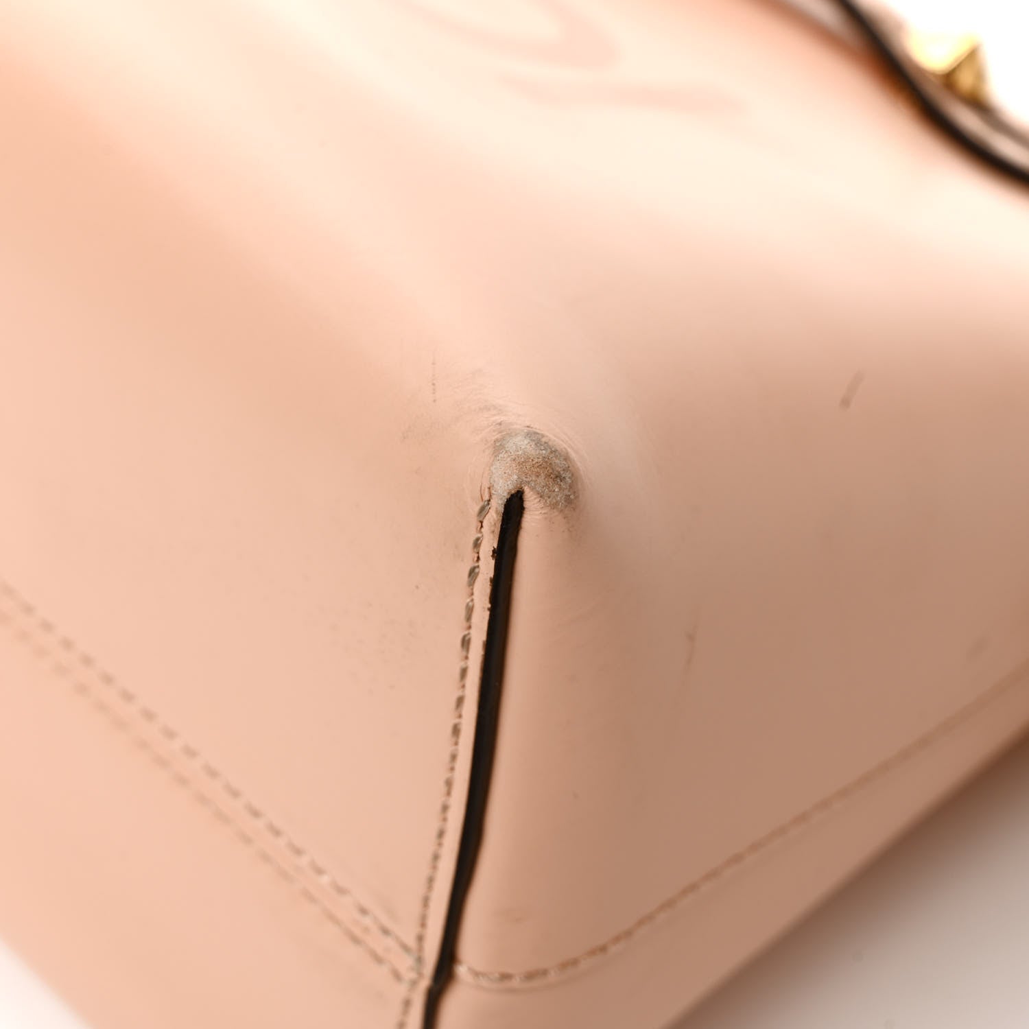Fendi Vitello King Logo Embossed Medium By The Way Boston Bag Light Rose 11 of 13