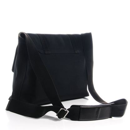 Gucci Nylon Medium Double Buckle Flap Messenger Bag Black 3 of 8