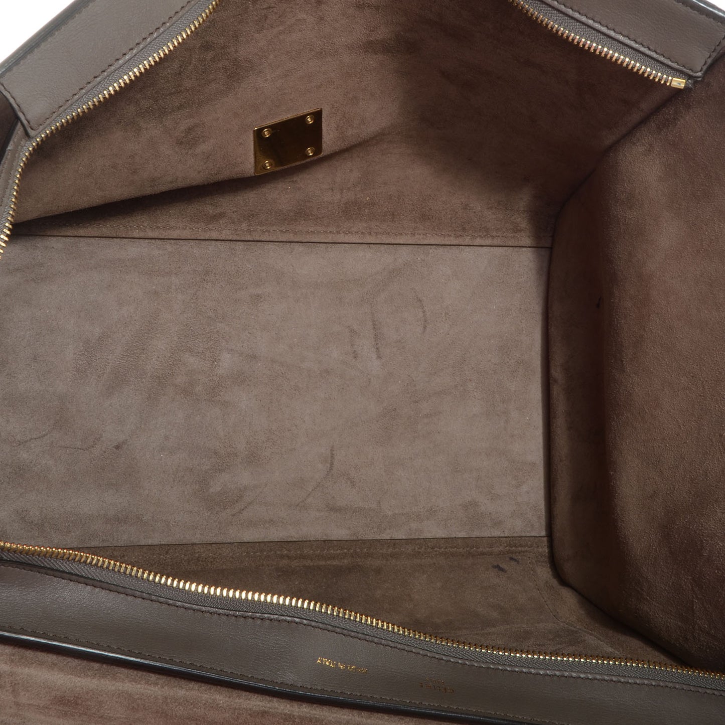 Calfskin and Suede Large Tri-Color Trapeze Granite