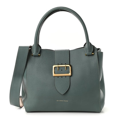 Burberry Soft Grain Calfskin Medium Buckle Tote Celadon Blue 1 of 10