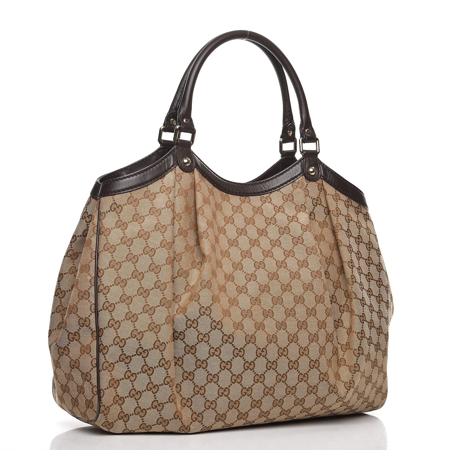 Gucci Monogram Large Sukey Tote Dark Brown 3 of 12