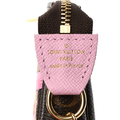 Louis Vuitton Monogram 2021 Christmas Animation Japanese Garden Mini Pochette Accessories Wisteria Pink 6 of 7