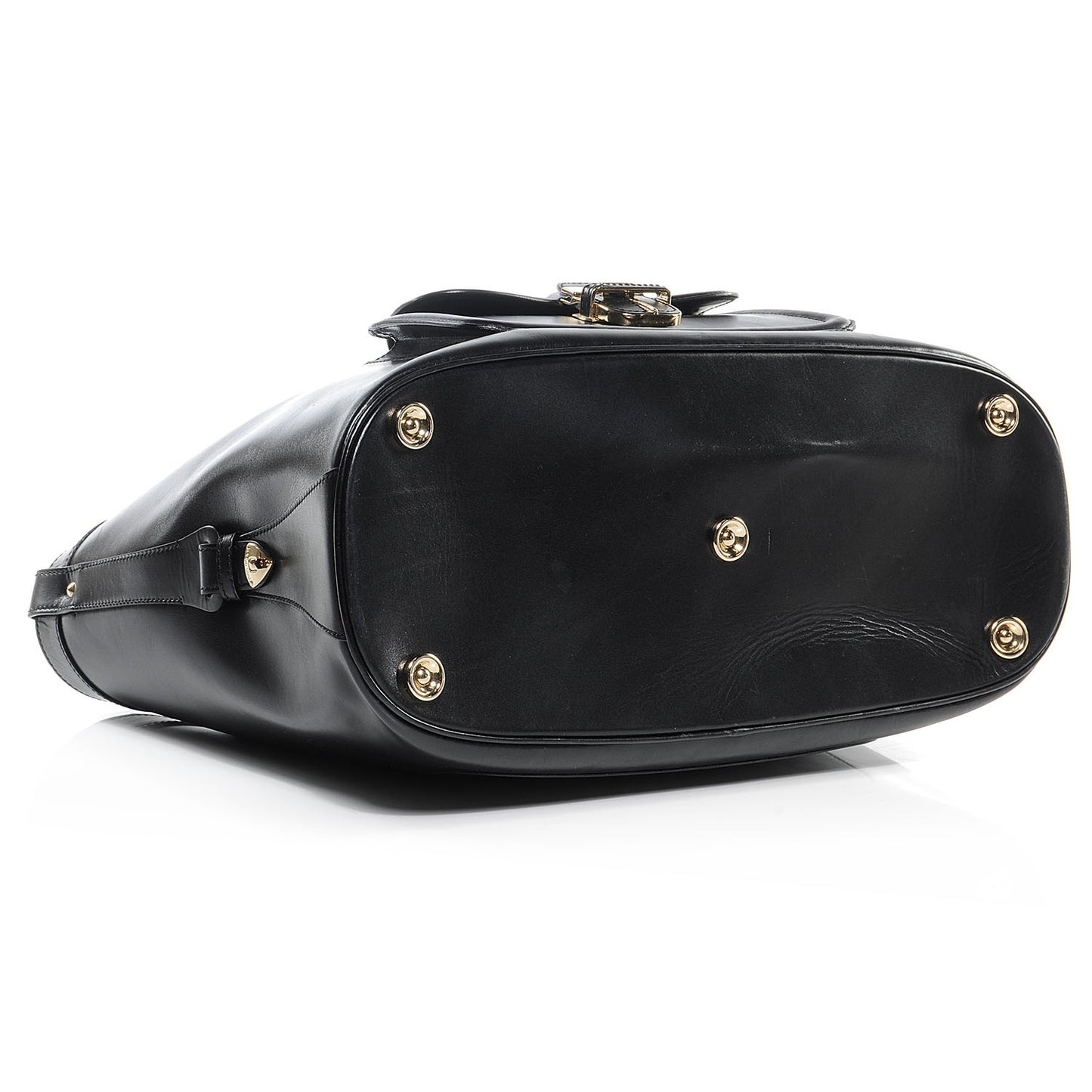 Leather Tahula Tote Black