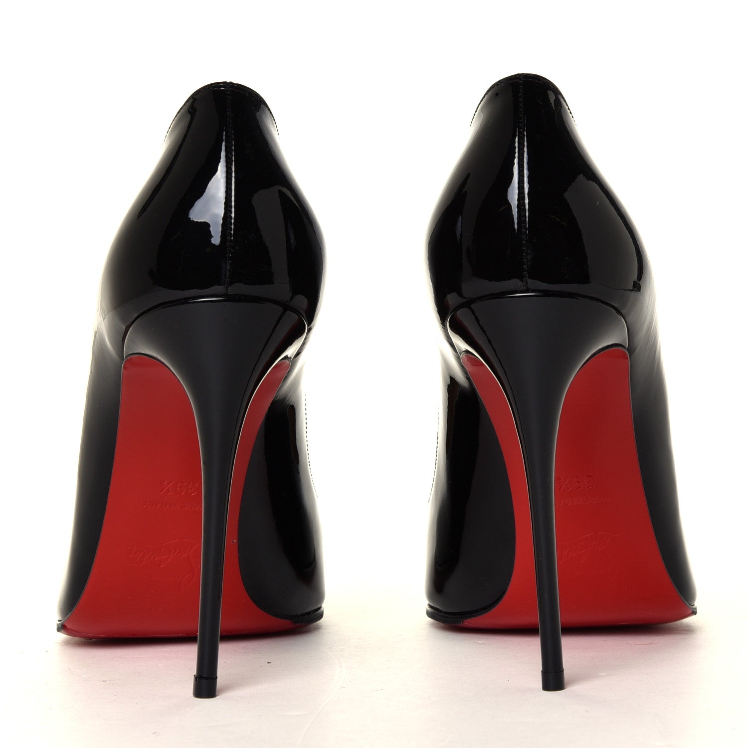 Christian Louboutin Patent Pigalle Follies 100 Pumps 39.5 Black 10 of 12
