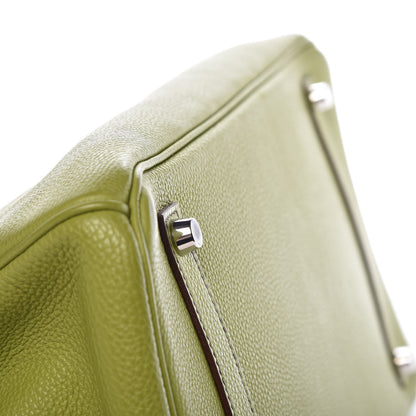 Hermes Togo Birkin 35 Vert Anis 7 of 41