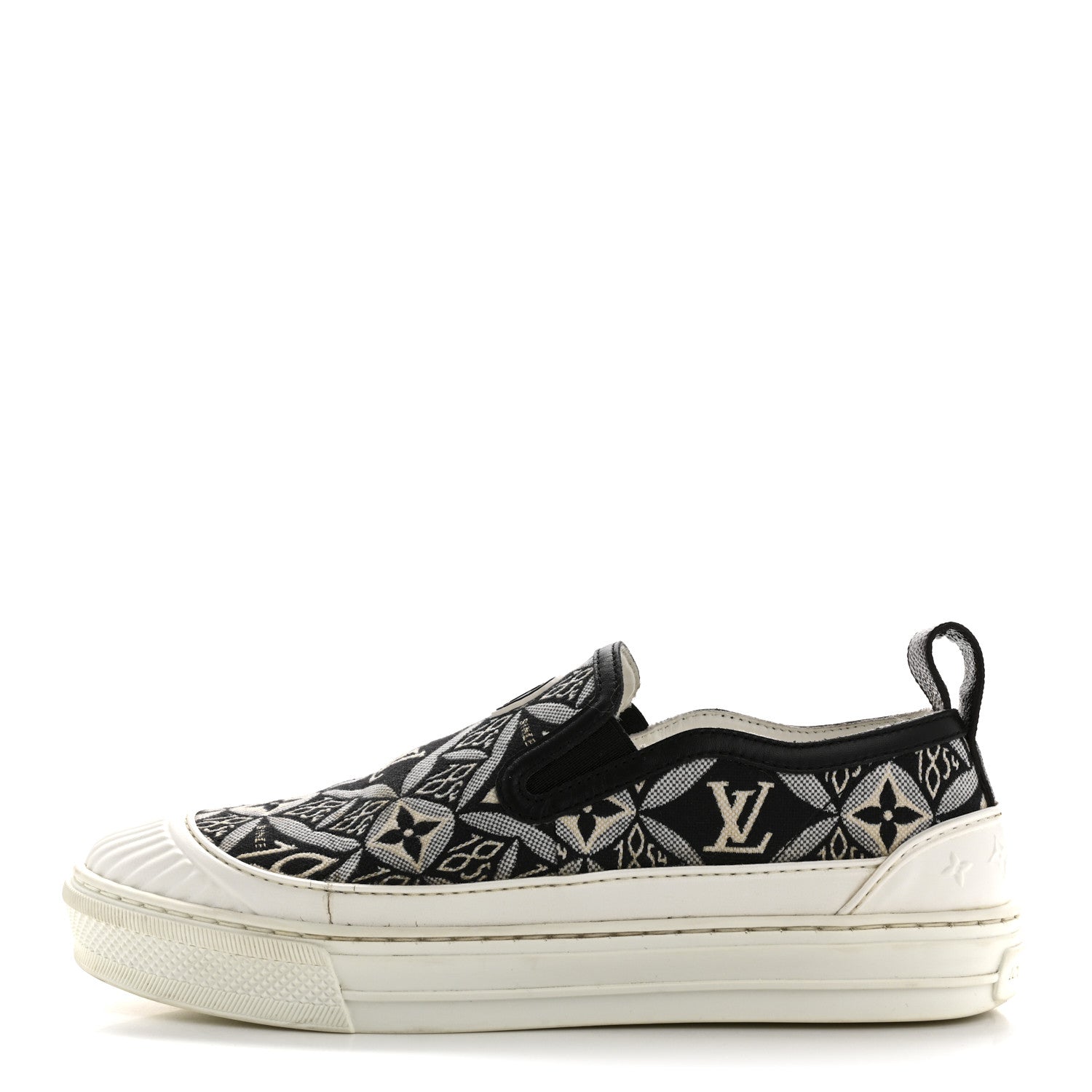 Louis Vuitton Jacquard Since 1854 Playtime Slip On Sneakers 37 Black 1 of 11
