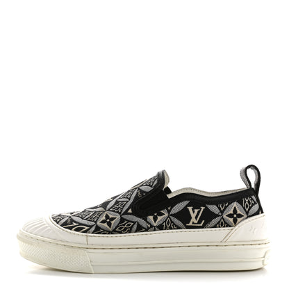 Louis Vuitton Jacquard Since 1854 Playtime Slip On Sneakers 37 Black 1 of 11