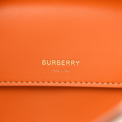 Burberry Cotton Canvas Small Logo Cube Bag Natural Tan 6 of 9
