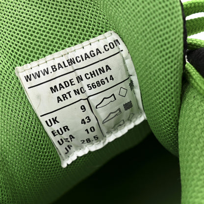 Balenciaga Rubber Mesh Tri-Color Clear Sole Mens Track.2 Open Sneakers 43 Green Black White 8 of 8