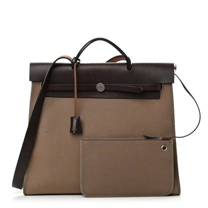 Hermes Toile Vache Hunter Herbag Zip 39 MM Etoupe Ebene 1 of 21