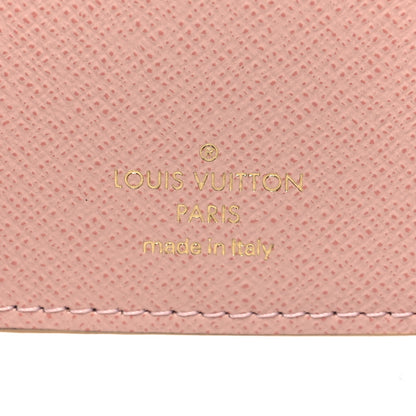 Louis Vuitton Damier Azur Victorine Wallet Rose Ballerine 7 of 9