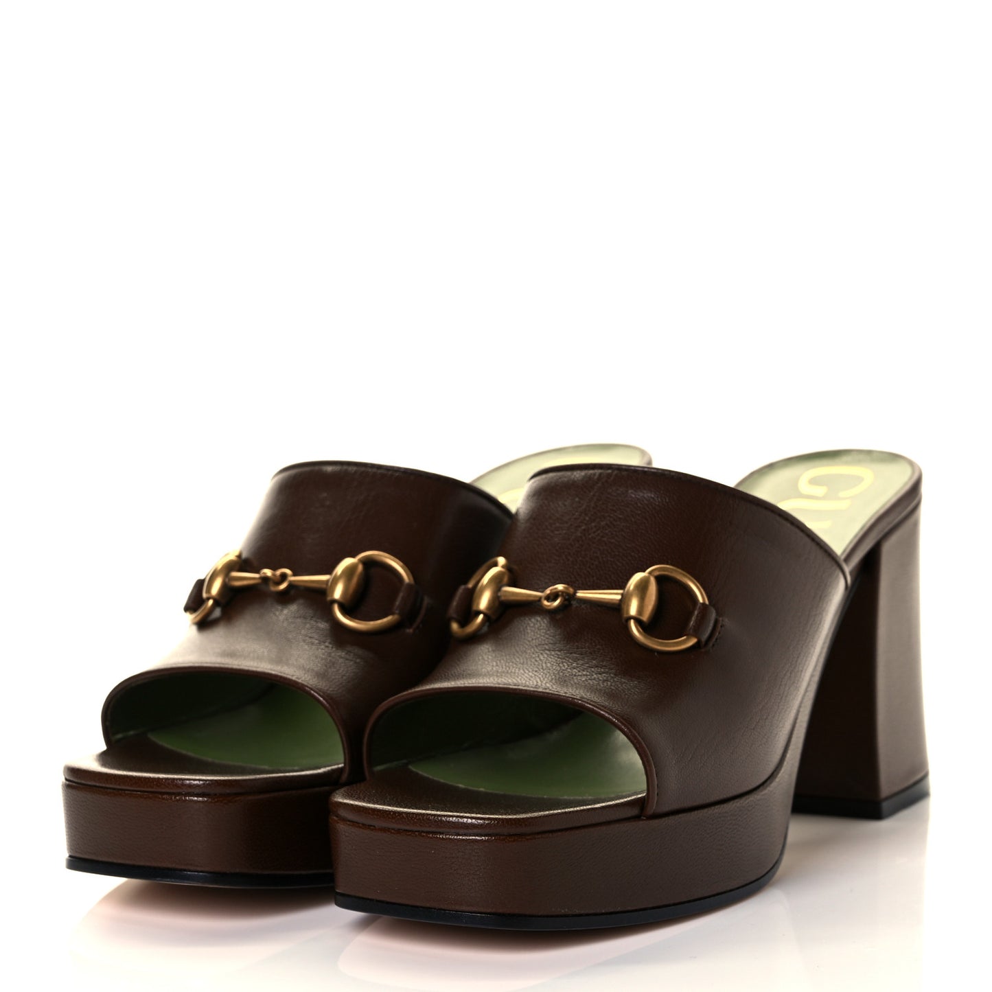 Granada Kid Houdan Platform Slide Sandals 38.5 Brown Sugar