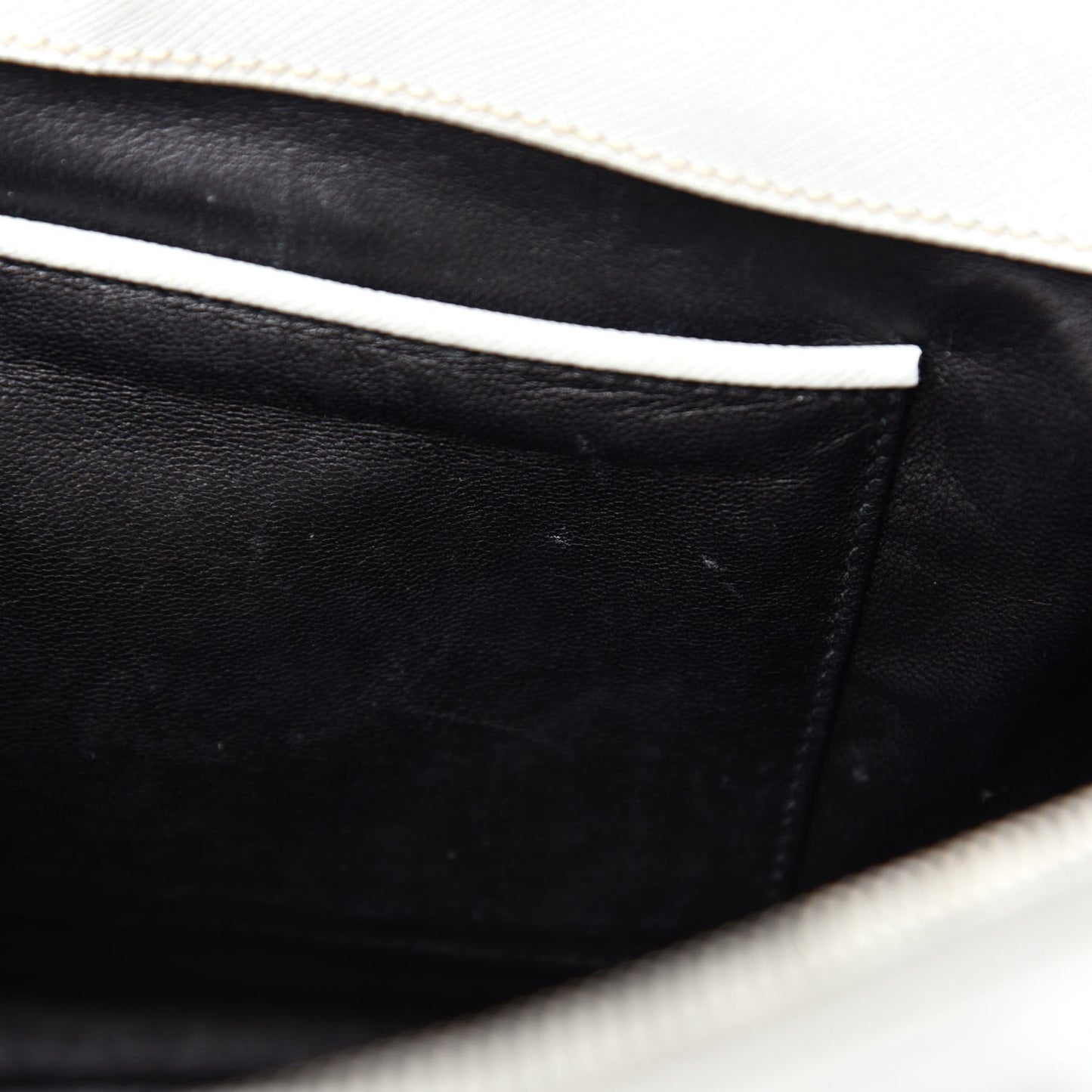 Saffiano Small Galleria Double Zip Tote Talco Black