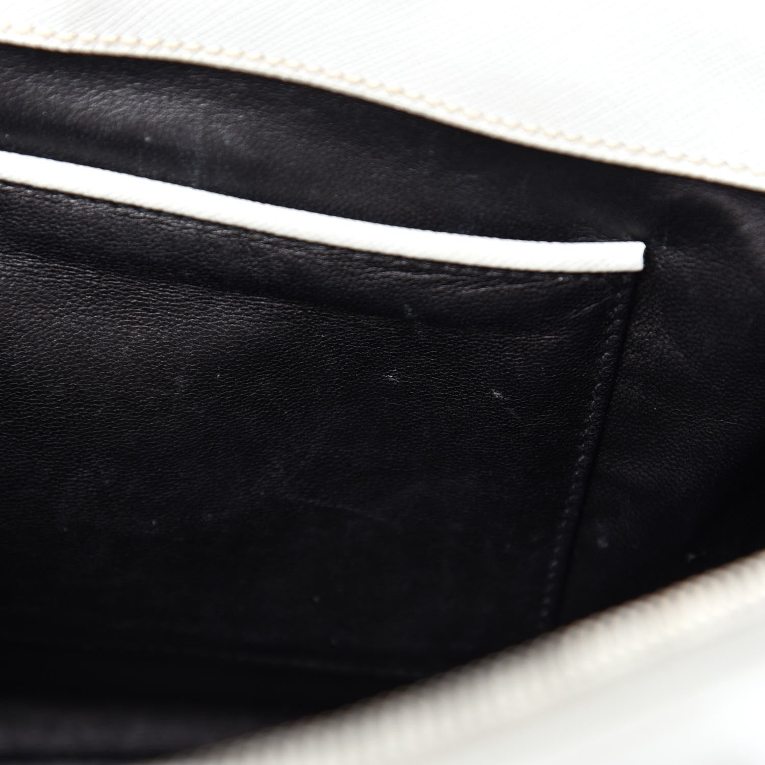 Prada Saffiano Small Galleria Double Zip Tote Talco Black 12 of 15