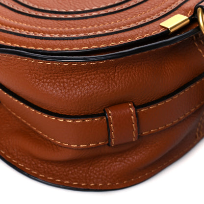Chloe Calfskin Mini Marcie Round Crossbody Bag Tan 10 of 11