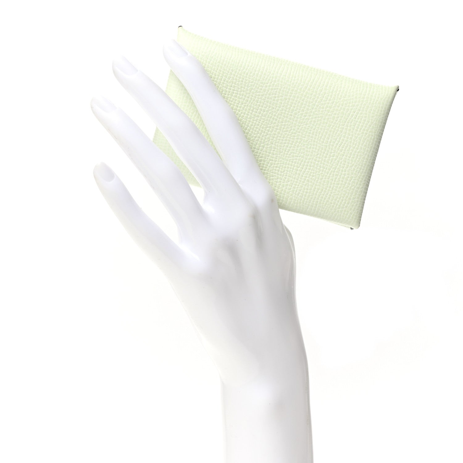 Hermes Epsom Calvi Card Case Vert Fizz 2 of 8