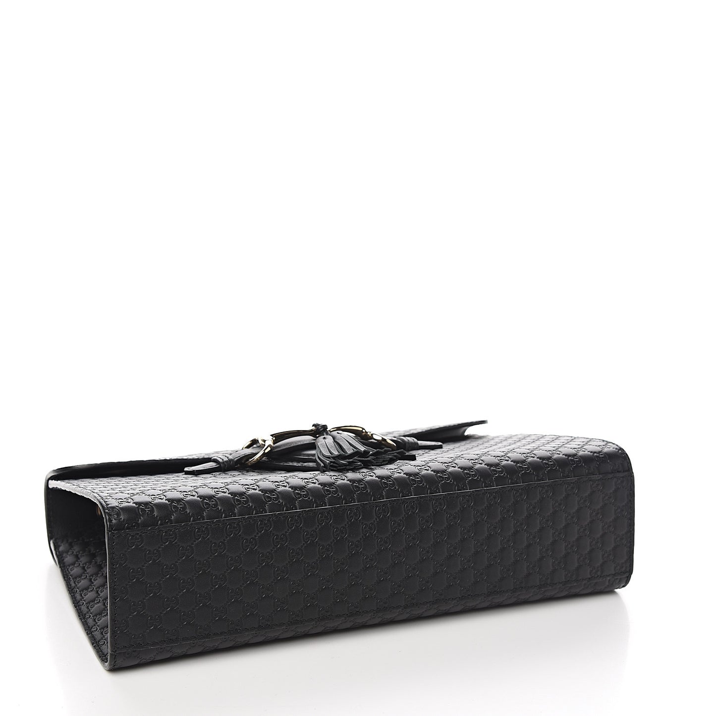 Microguccissima Medium Emily Chain Shoulder Bag Black