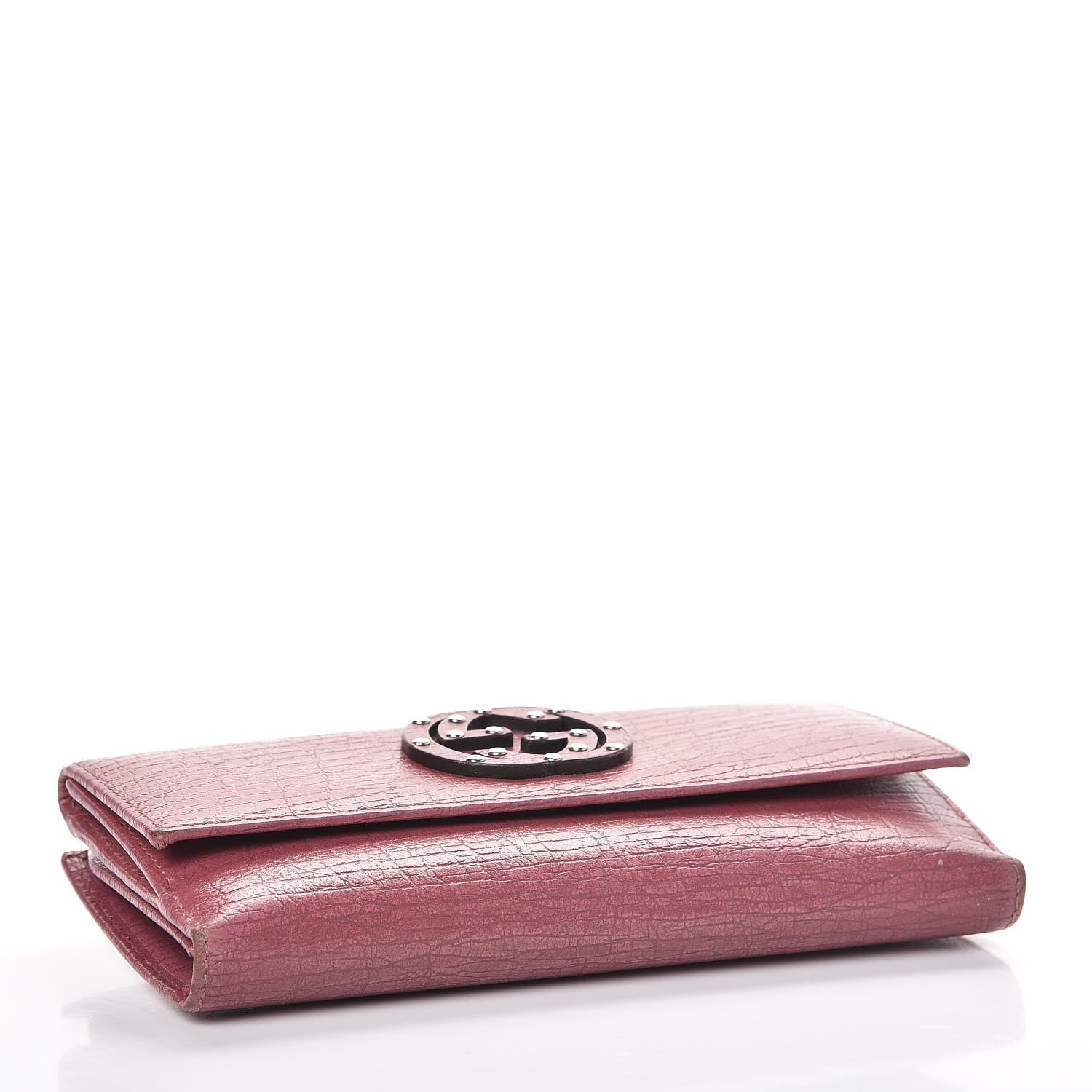 Gucci Calfskin Studded Soho Continental Wallet Peonia Flower 4 of 16
