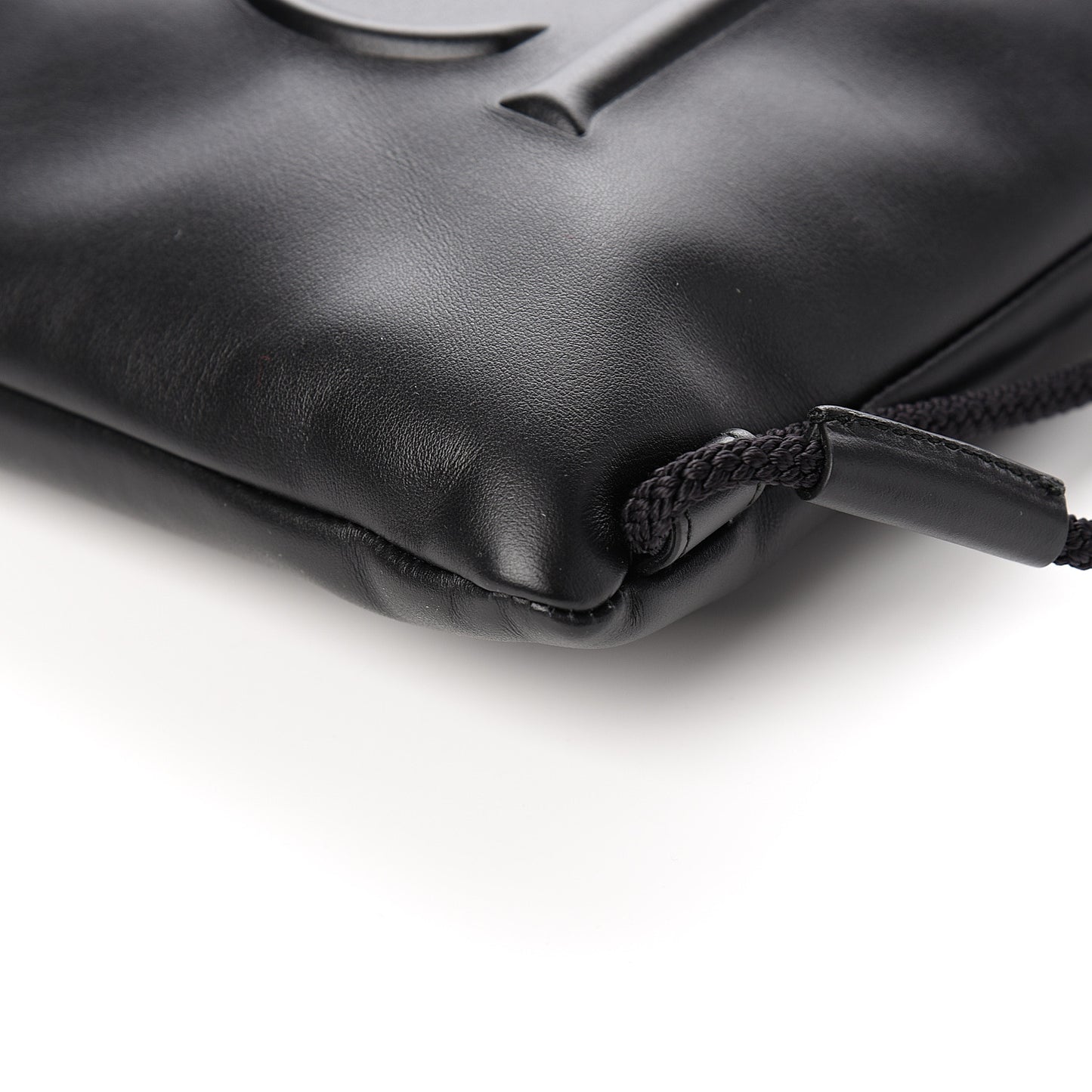 Calfskin Small GucciGhost Drawstring Backpack Black