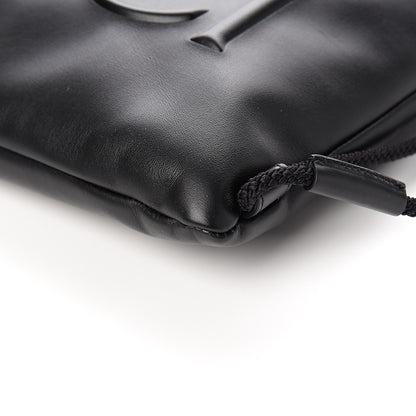 Gucci Calfskin Small GucciGhost Drawstring Backpack Black 8 of 9