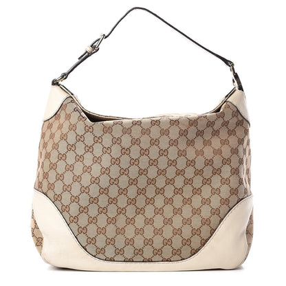 Gucci Monogram Medium Charlotte Hobo Off White 1 of 14