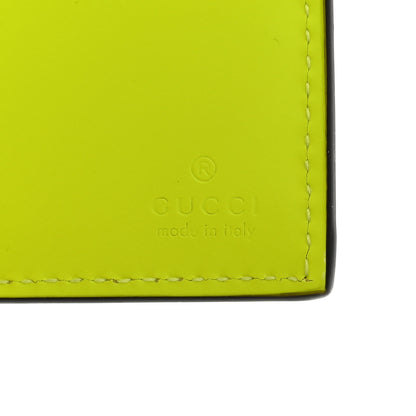 Gucci Rubber Effect GG Embossed Bi-Fold Wallet Fluorescent Yellow 6 of 8