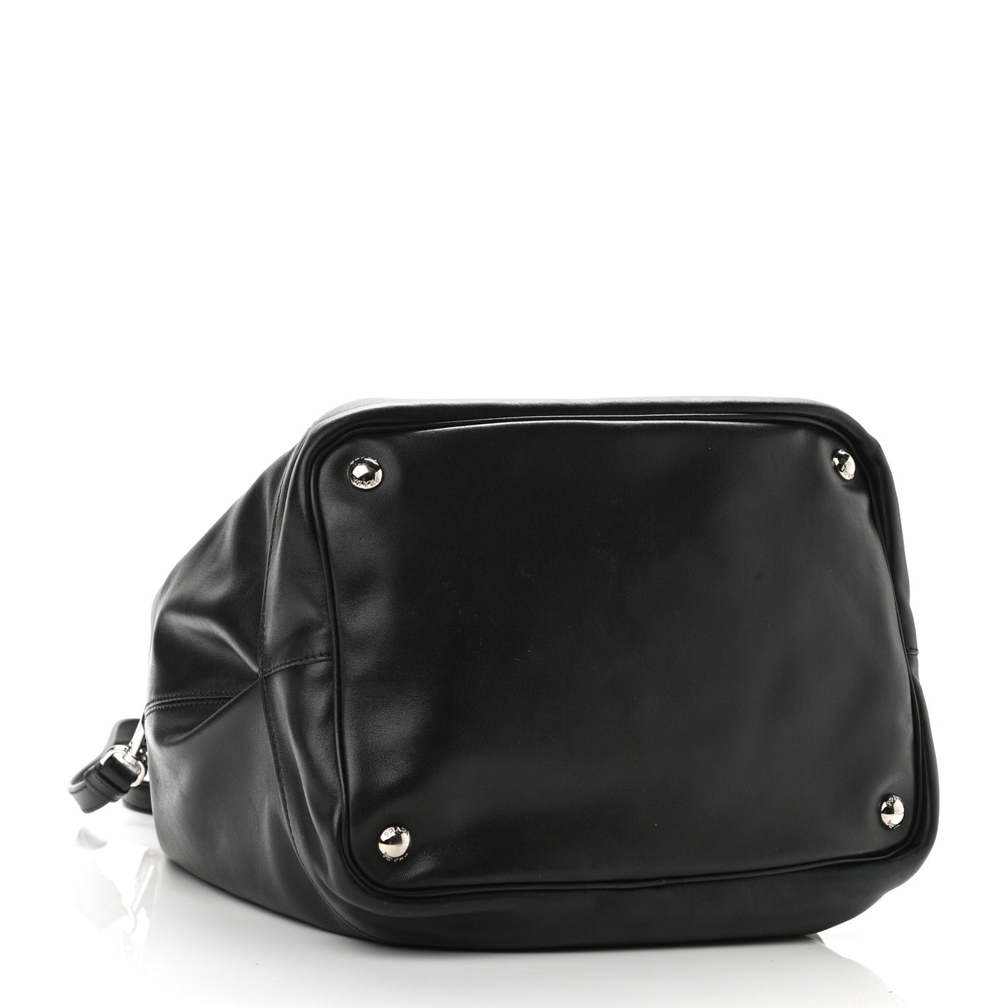 Soft Calfskin Bucket Bag Black