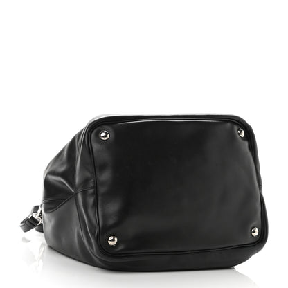 Prada Soft Calfskin Bucket Bag Black 3 of 8