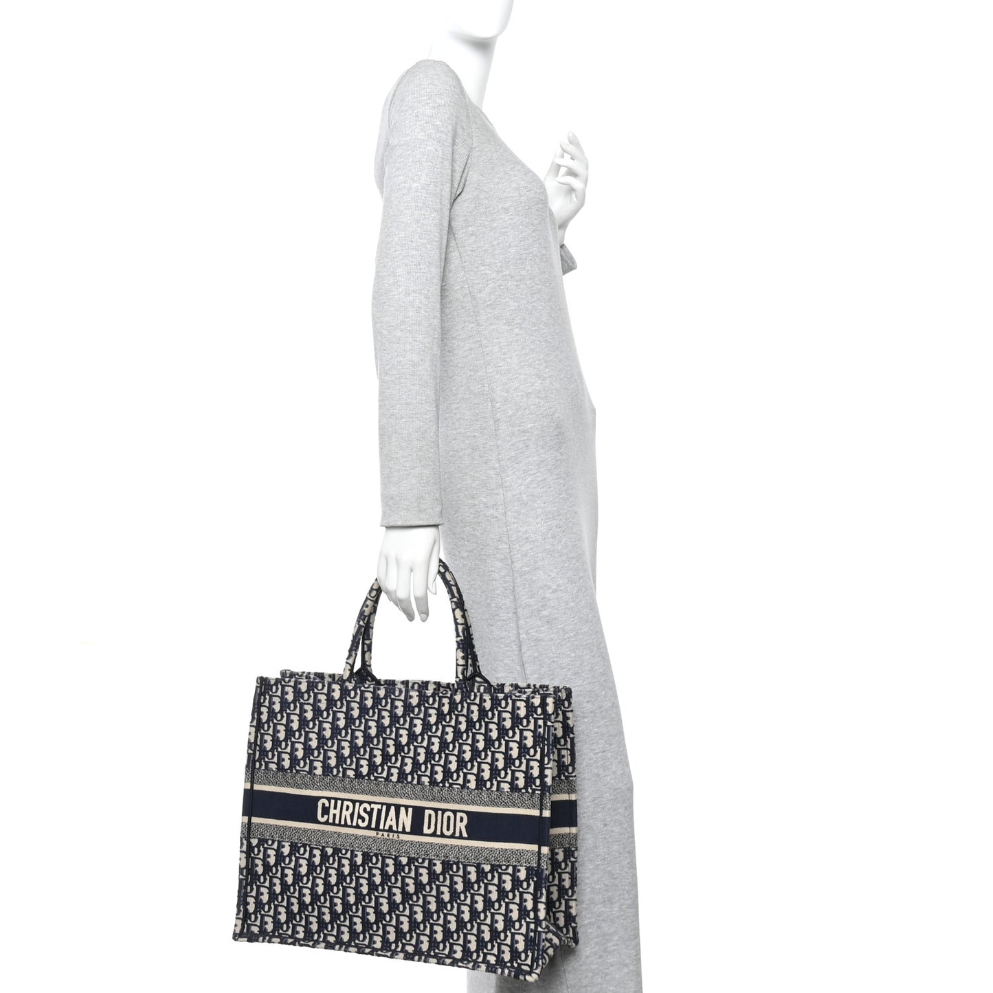 Oblique Large Book Tote Blue Multicolor