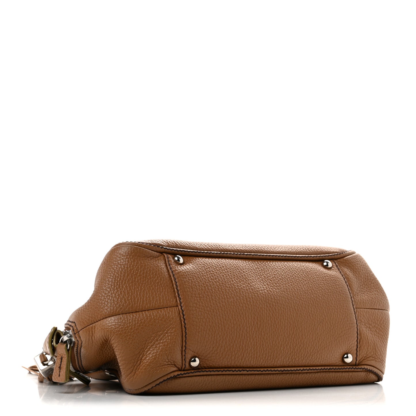 Calfskin Tassel Bowler Light Brown