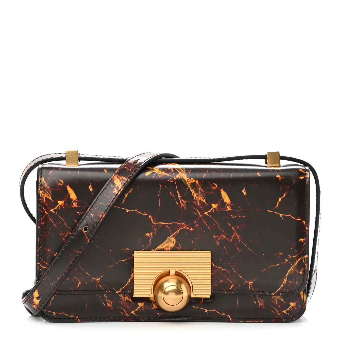 Spazzolato Marble BV Classic Bag Fondente Gold