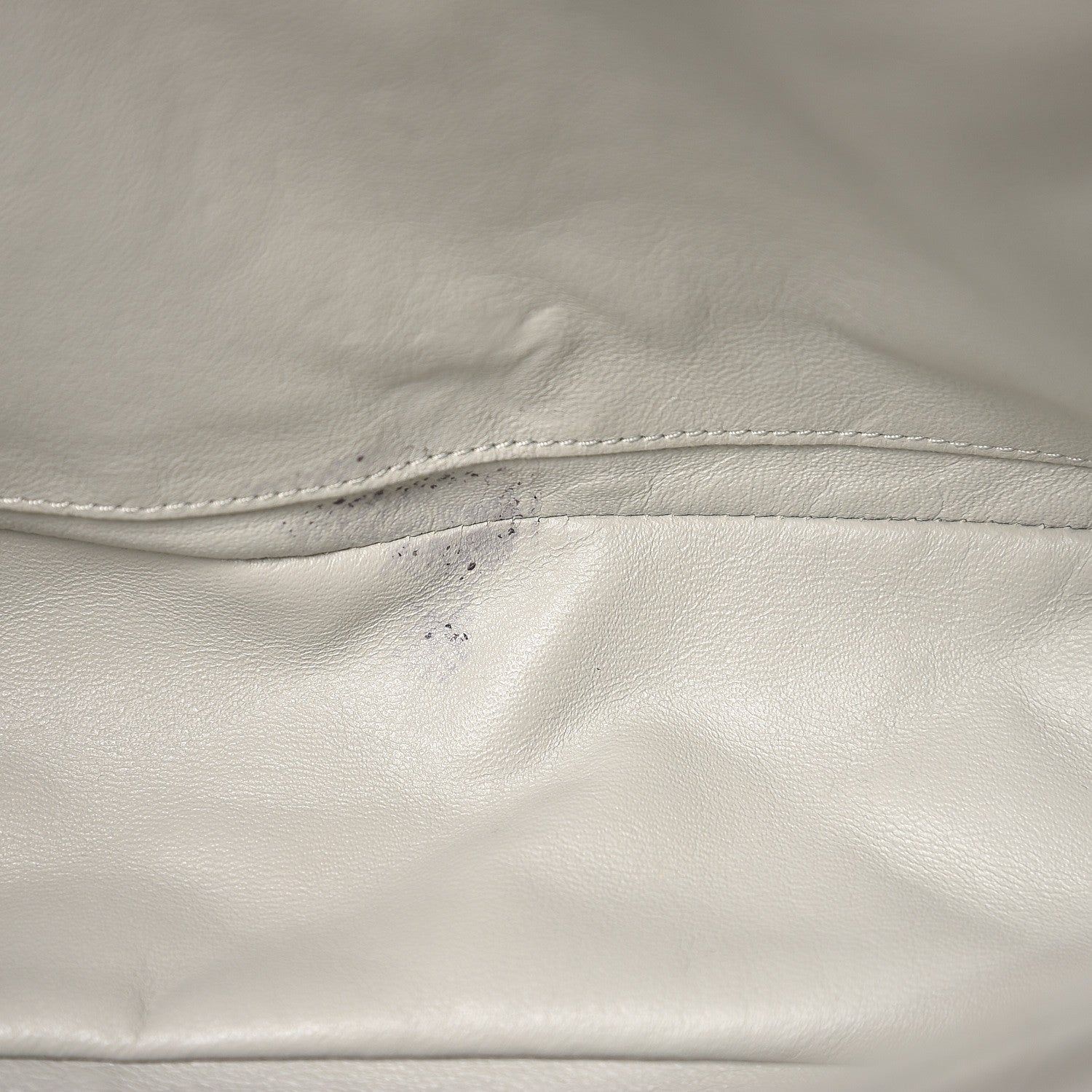 Chanel Caviar Quilted Maxi Single Flap Light Grey 9 of 12