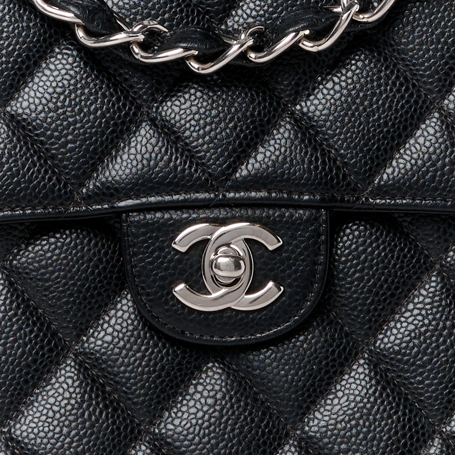 Chanel Caviar Jumbo Single Flap Black 9 of 14
