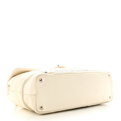Chanel Calfskin Large Expandable Paris London Flap Bag White 4 of 14