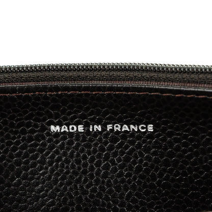 Chanel Caviar Timeless CC Wallet On Chain WOC Dark Brown 7 of 9