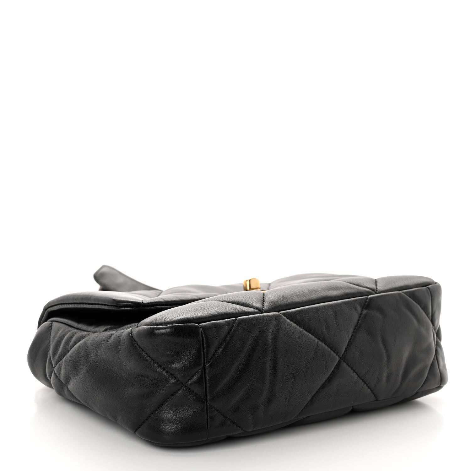 Chanel Goatskin Quilted Medium Chanel 19 Flap Black 4 of 10
