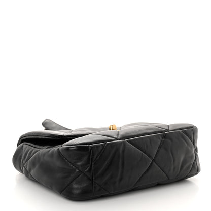 Chanel Goatskin Quilted Medium Chanel 19 Flap Black 4 of 10