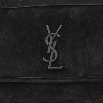 Saint Laurent Suede Monogram Medium Niki Chain Satchel Black 9 of 15