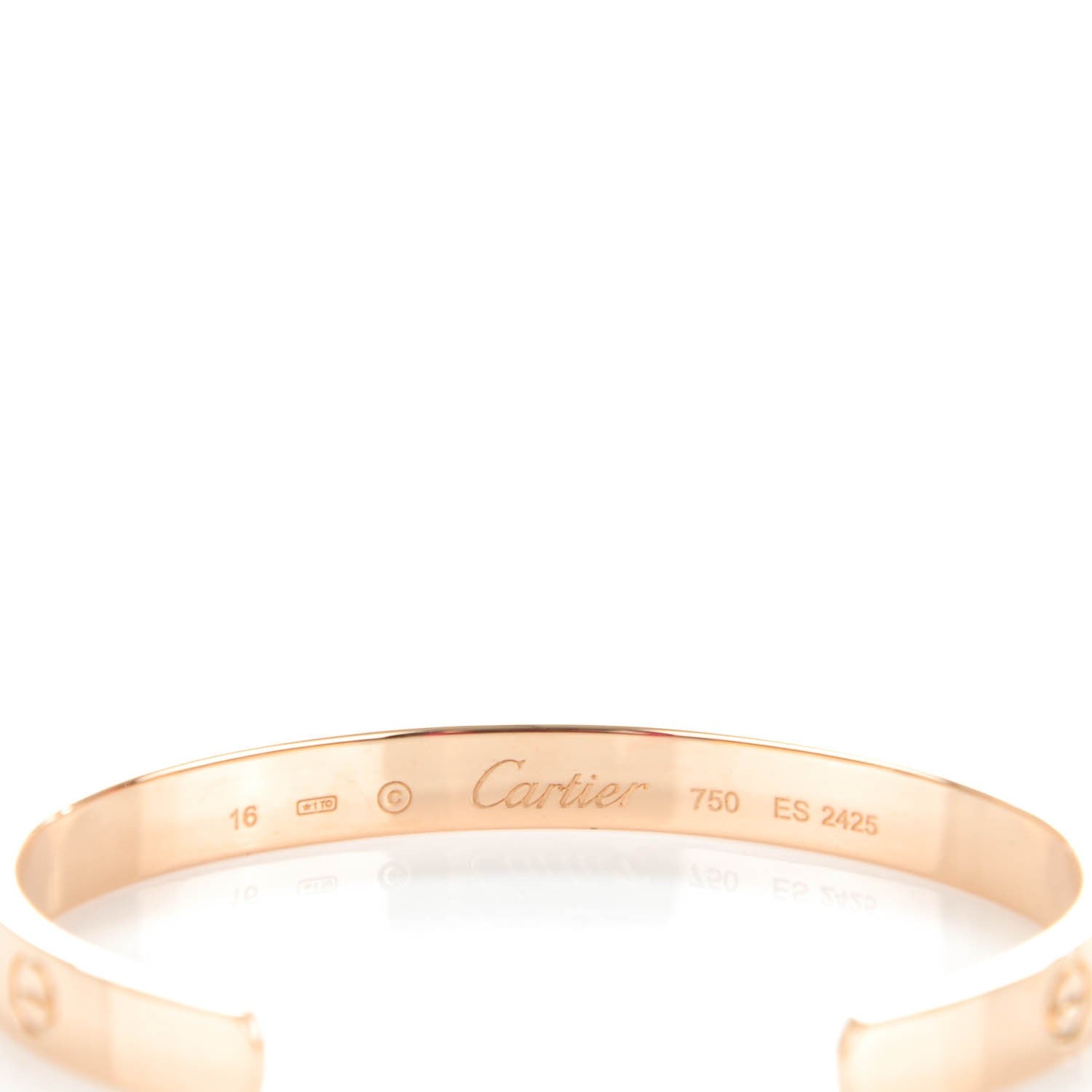 Cartier 18K Pink Gold LOVE Cuff Bracelet 16 4 of 5