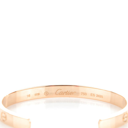 Cartier 18K Pink Gold LOVE Cuff Bracelet 16 4 of 5