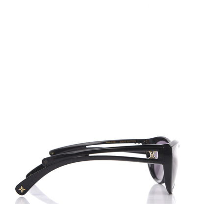 Louis Vuitton Acetate Cat Eye Flore Sunglasses Z0449W Black 3 of 8