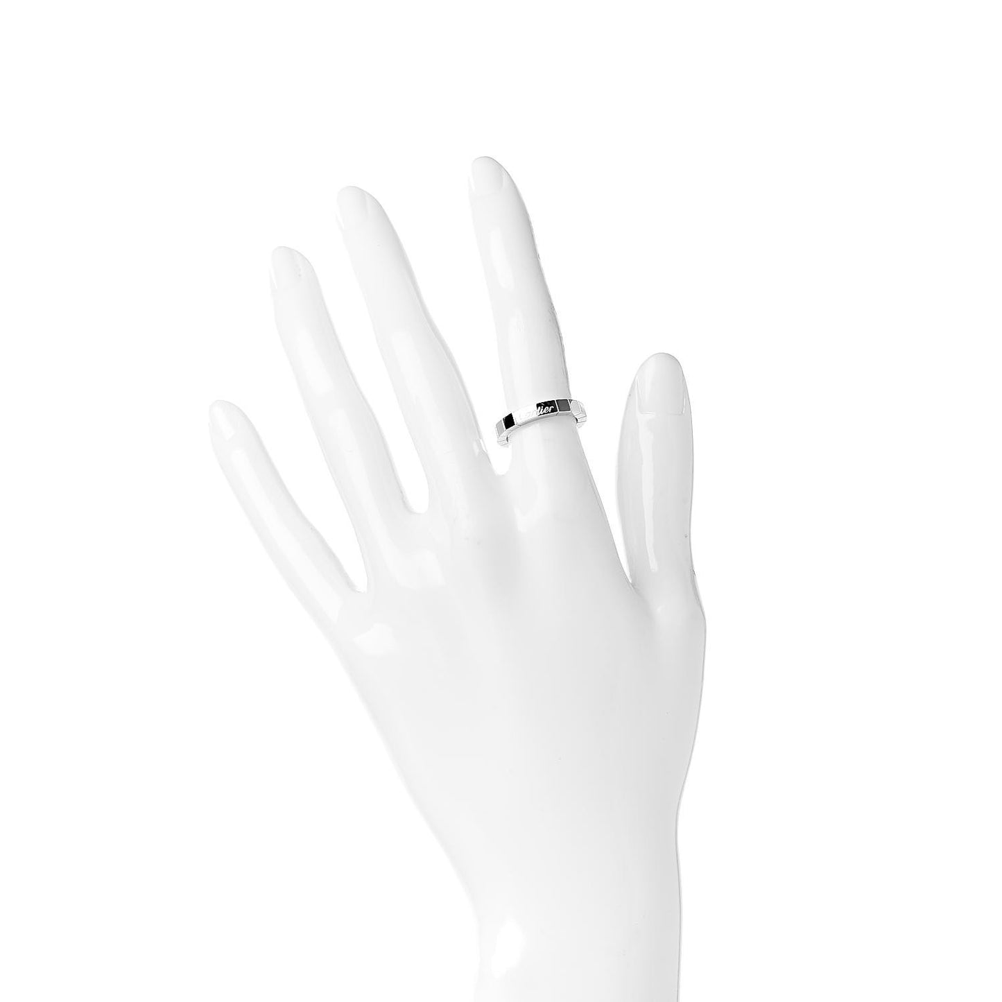 18K White Gold Lanieres Ring 48 4.5